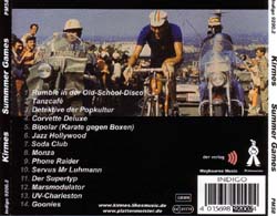 Kirmes - CD-Rückseite vom Album Summergames